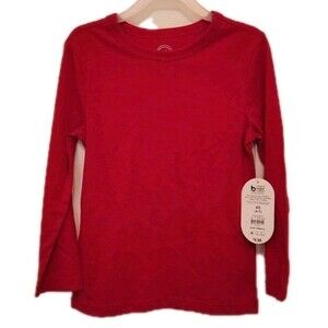 Wonder Nation Red Long Sleeved T-shirt Size XS (4-5)